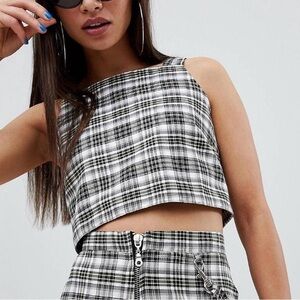 The Ragged Priest check crop top